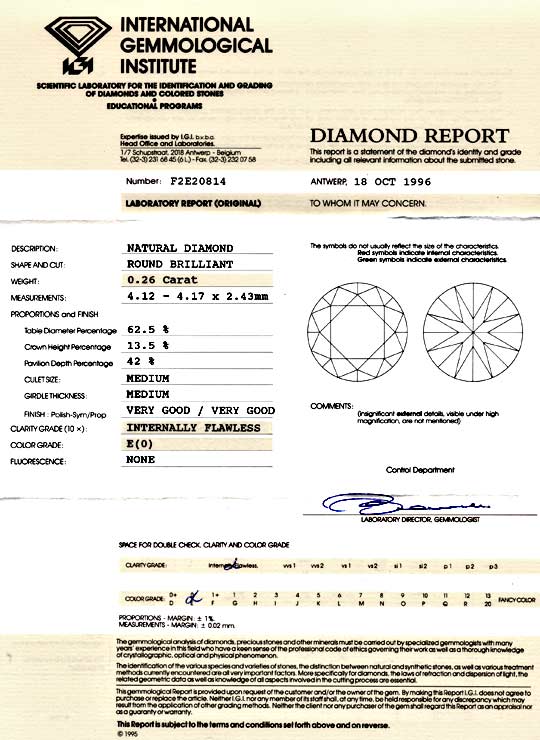 Foto 9 - Diamant 0,26ct Brillant IGI Lupenrein River VGVG, D5791