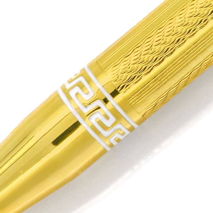 Foto 3 - Wotan Bleistift in 14K Gold mit weißem Emaille, S0208