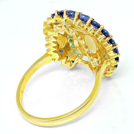 Foto 3 - Einmaliger Opal Safir Smaragd Ring Topdesign, S8583