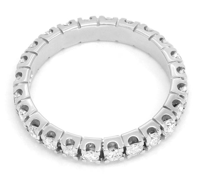 Foto 3 - Vollmemory Ring mit 1,00ct Brillanten 14 Karat Weißgold, S9323